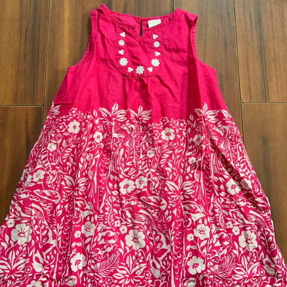 Gymboree girls pink Hawaiian flower dress size 4